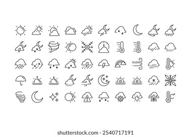 Versión de luz de ícono de Clima y clima