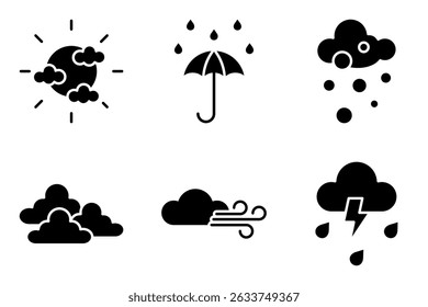 Weather and Climate icon set