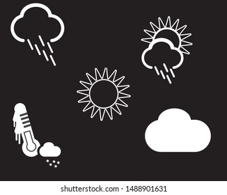 weather climate image vector icon for design and art