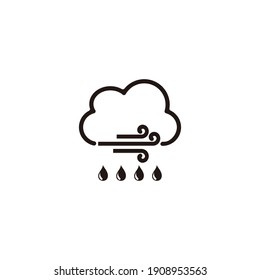 weather cloud icon set vector sign symbol