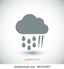 weather, cloud icon, vector best flat icon, EPS