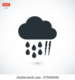 weather, cloud icon, vector best flat icon, EPS