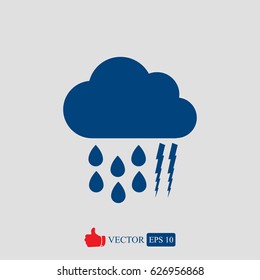 weather, cloud icon, vector best flat icon, EPS