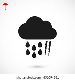 weather, cloud icon, vector best flat icon, EPS