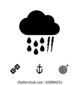 weather, cloud icon, vector best flat icon, EPS