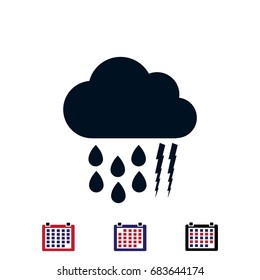 weather, cloud icon, vector best flat icon, EPS