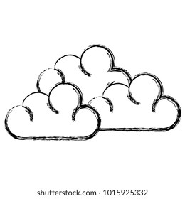 weather cloud isolated icon