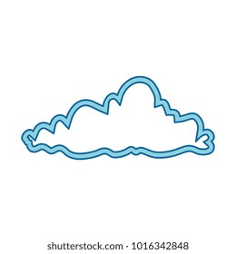 weather cloud isolated icon