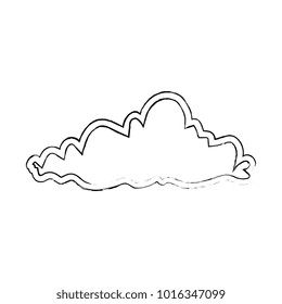 weather cloud isolated icon