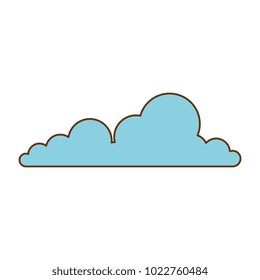 weather cloud isolated icon