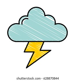 weather cloud isolated icon
