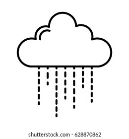 weather cloud isolated icon