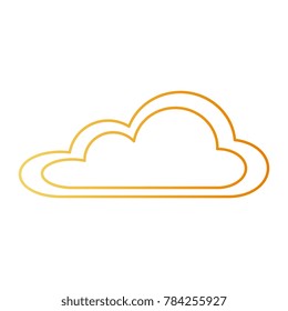 weather cloud isolated icon
