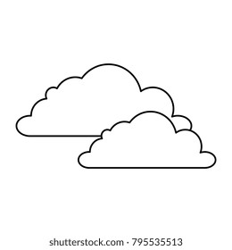 weather cloud isolated icon