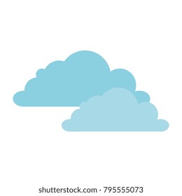 weather cloud isolated icon