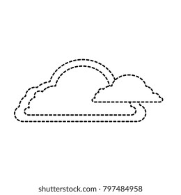 weather cloud isolated icon