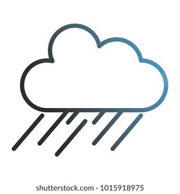 weather cloud rainy icon