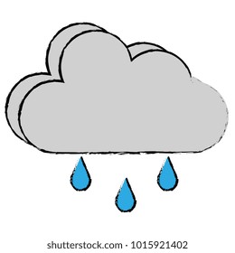 weather cloud rainy icon