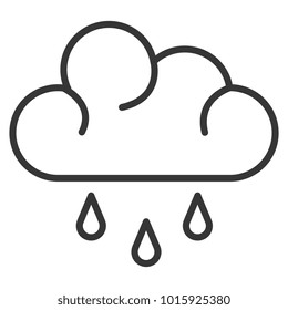 weather cloud rainy icon