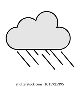 weather cloud rainy icon