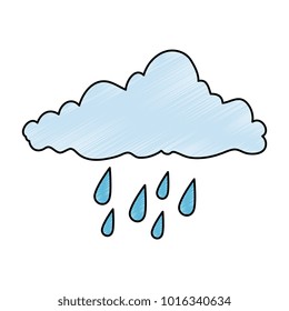 weather cloud rainy icon