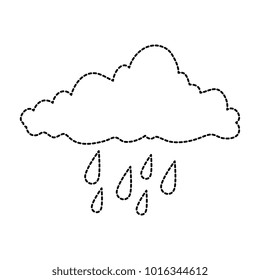 weather cloud rainy icon
