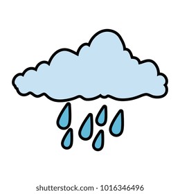 weather cloud rainy icon