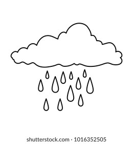 weather cloud rainy icon