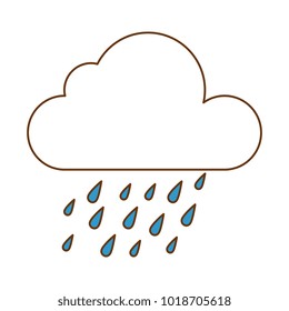 weather cloud rainy icon