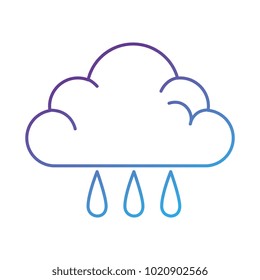weather cloud rainy icon