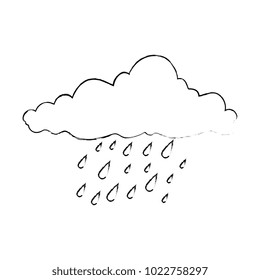 weather cloud rainy icon
