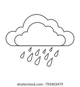 weather cloud rainy icon