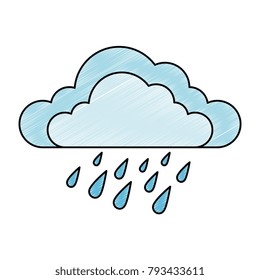 weather cloud rainy icon