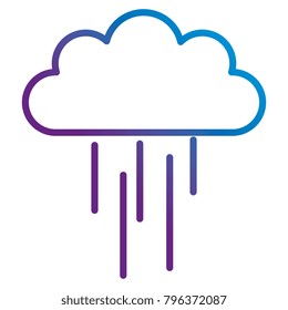 weather cloud rainy icon