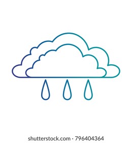 weather cloud rainy icon