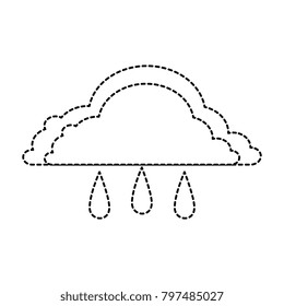 weather cloud rainy icon