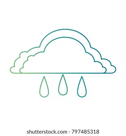 weather cloud rainy icon