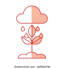 weather cloud rainy isolated icon