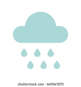 weather cloud rainy isolated icon