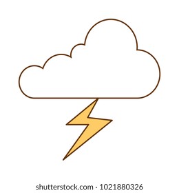 weather cloud rainy with ray