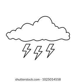weather cloud rainy with ray