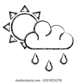 weather cloud rainy with sun