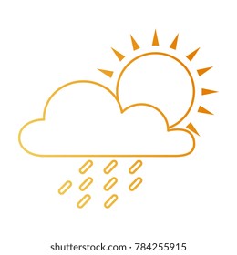 weather cloud rainy with sun