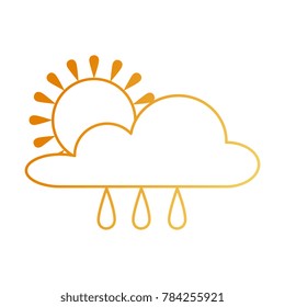 weather cloud rainy with sun