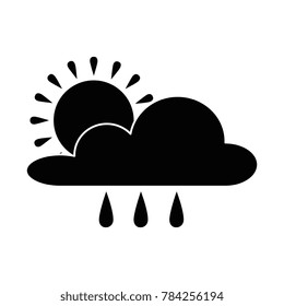 weather cloud rainy with sun