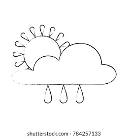 weather cloud rainy with sun