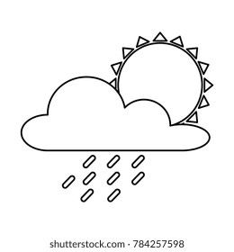 weather cloud rainy with sun