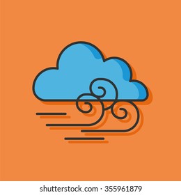 weather cloud vector icon