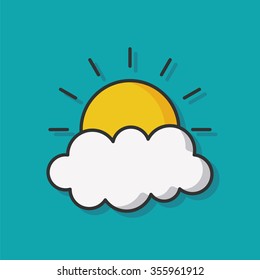 weather cloud vector icon