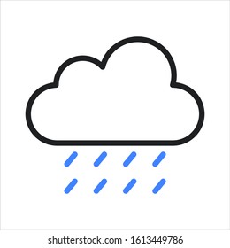 weather cloud Vector Illustration Logo Template